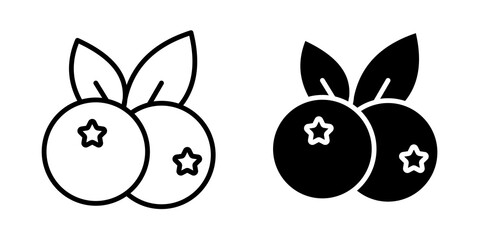 Blueberry icon sign symbol design.