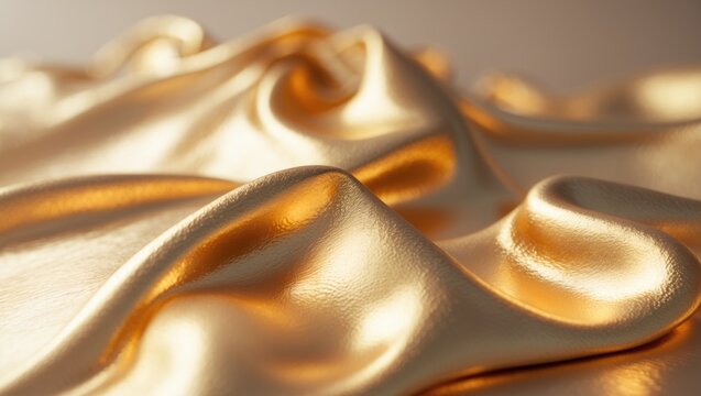 Elegant gold metallic surface with shiny reflection for design