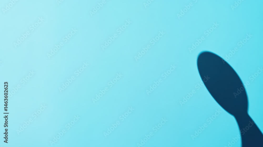 Poster aqua minimalist background featuring intriguing shadows for abstract concepts