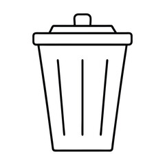 trash can isolated on white