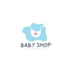 Obraz premium Baby shop logo design template. Baby shop brand logo template