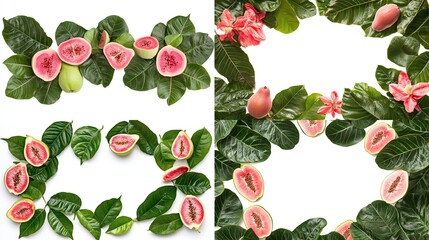 Tropical fruit and leaf borders (1)