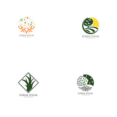 Tree logo design template