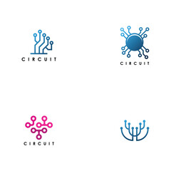 Obraz premium Circuit board logo template