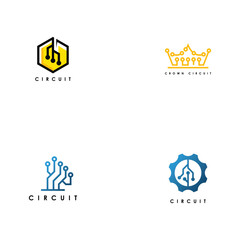 Circuit board logo template
