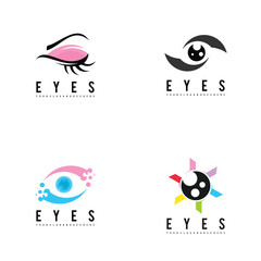 Eye brand logo template