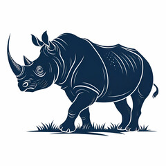 Obraz premium rhino isolated on white