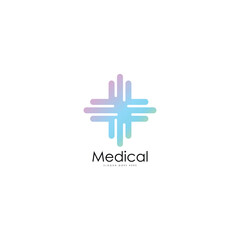 Obraz premium Medicine logo design template. Medical industry logo template