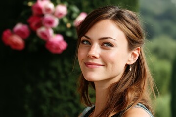 Portrait of a Caucasian Woman Outdoors
