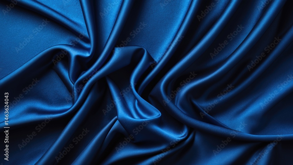 Aufkleber elegant blue textile design featuring smooth curves and abstract textures