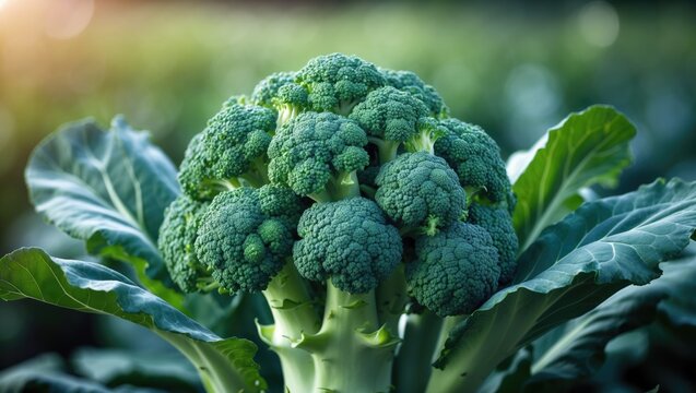Planting and harvesting bimi, a green vegetable from the brassica oleracea family, in the garden and agricultural fields.