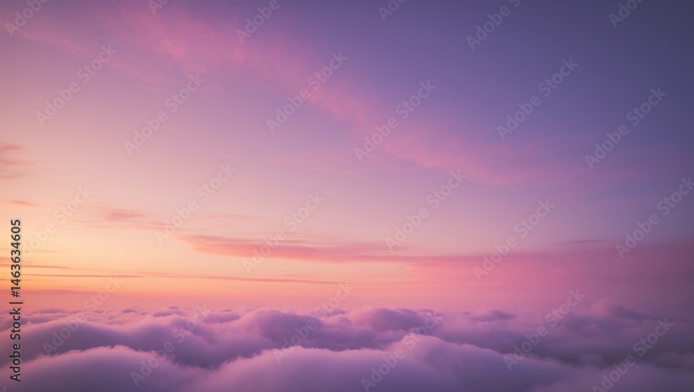 Poster background with a gradient and soft clouds