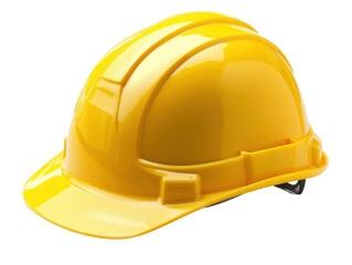 Isolated Shiny Yellow Hard Hat