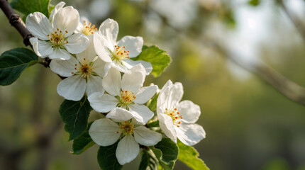 Fototapeta premium Apple tree in bloom