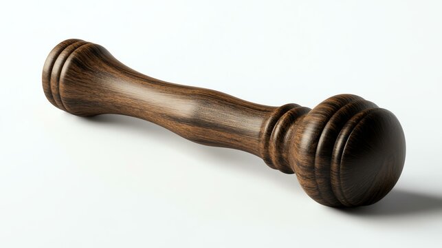 Elegant wooden rolling pin for baking enthusiasts.