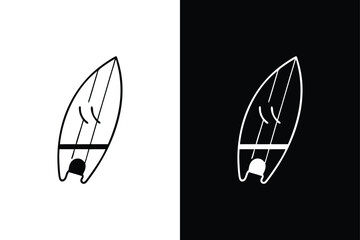 Surfboard Line Icon. Clean Vector Design for Surfing Graphics