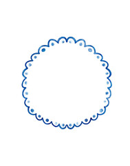 blue circle frame