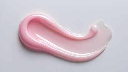 Cosmetic serum featuring gel-like consistency and swatch display