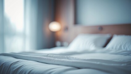 Blurred abstract background for bedroom interior design