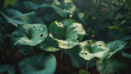 Soil-borne disease in plants: clubroot leads to root galls and poor growth in greens