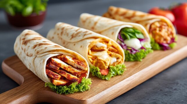 Delicious Chicken and Zinger Tikka Wraps - Savory wraps filled with zinger tikka and succulent chicken, fresh lettuce, and creamy sauces. A quick, tasty