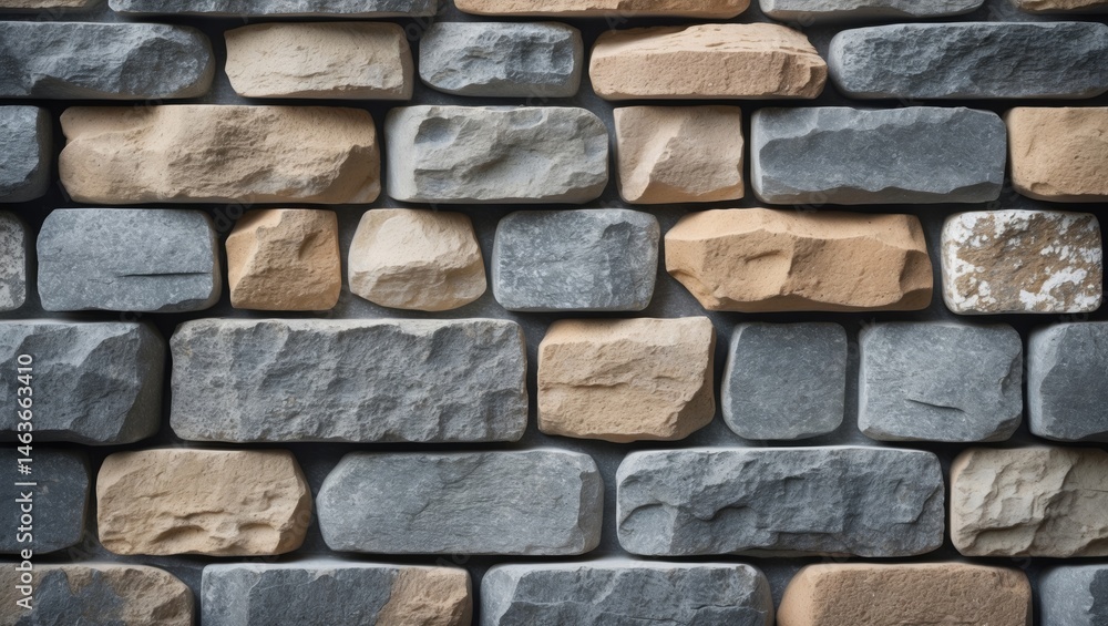 Poster design featuring rustic stonework with natural textured cobblestones