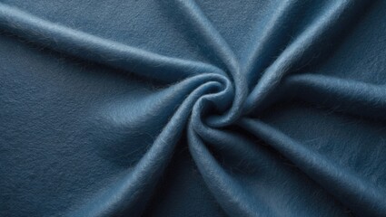 Textured blue felt material as backdrop