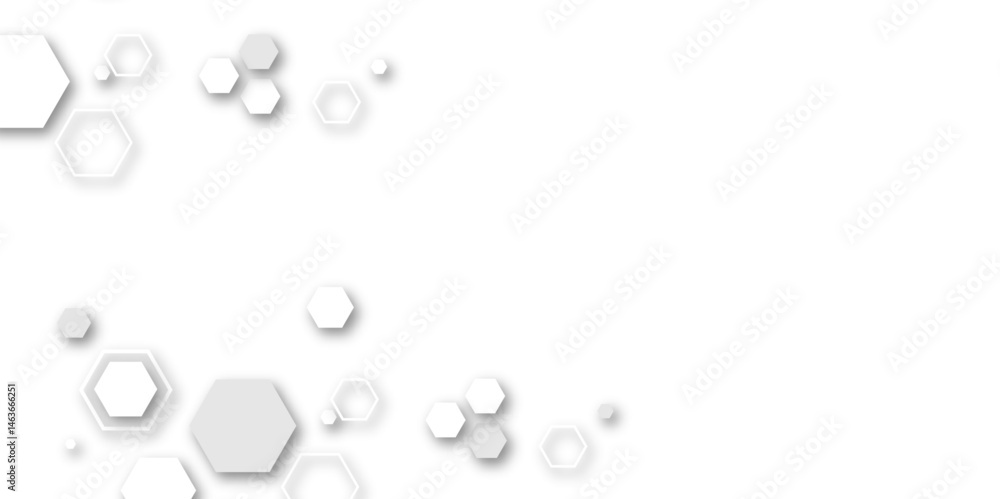 Poster abstract background with lines .background with hexagons . geometric seamless texture white abstract