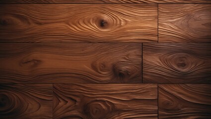 Rustic Walnut Wood Background Featuring Grain and Texture for Food and Craft Use