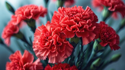 Vibrant and Delicate Carnation Petals as Natural Floral Decor