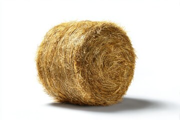 Rural Essentials Straw Bale on White Background