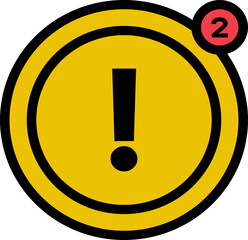 Modern Notification UI Icon Pack Element
