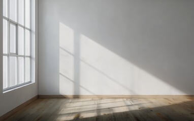 Empty Room with Sunlight Streaming Through Window