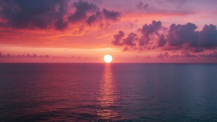 Fototapeta premium Skyscape with sunset hues and natural background in a nature setting