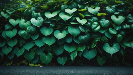 Closeup of artificial and clean vibrant color background showcasing botanical and blooming clover patterns