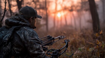 Hunter at sunrise