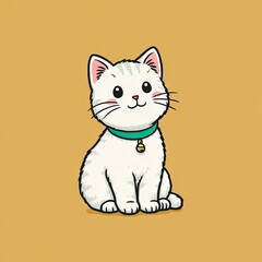 Obraz premium Cute cartoon cat (1)