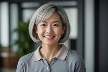 笑顔の素敵な大人の女性