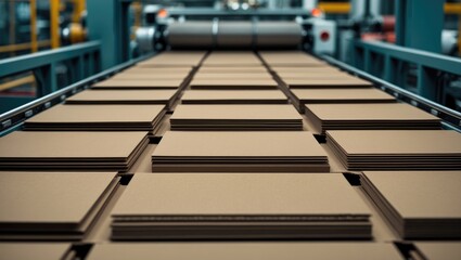 Industrial machinery assembly line for cardboard and paperboard box manufacturing