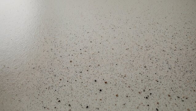 Macro view of coloured quartz sand epoxy coating on floor or wall with textured finish