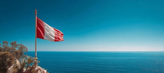 Fototapeta premium Scotland flag. Country independence day concept. Generative AI technology. 