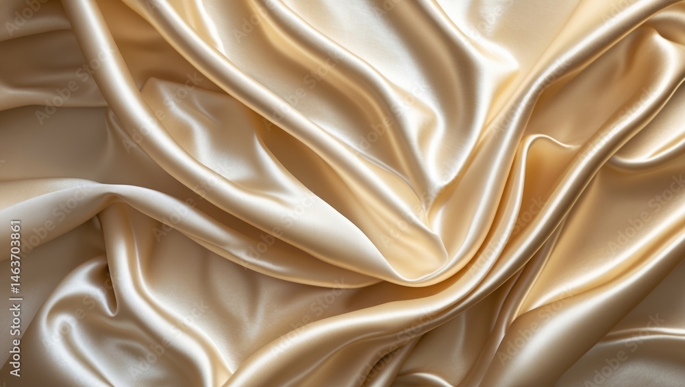 Poster elegant silk textile with a smooth, shiny surface ideal for background design
