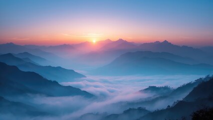 Obraz premium Nepal's Himalayan mountain panorama and nature sights