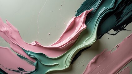 Background featuring colorful grunge brush strokes and oil paint effects