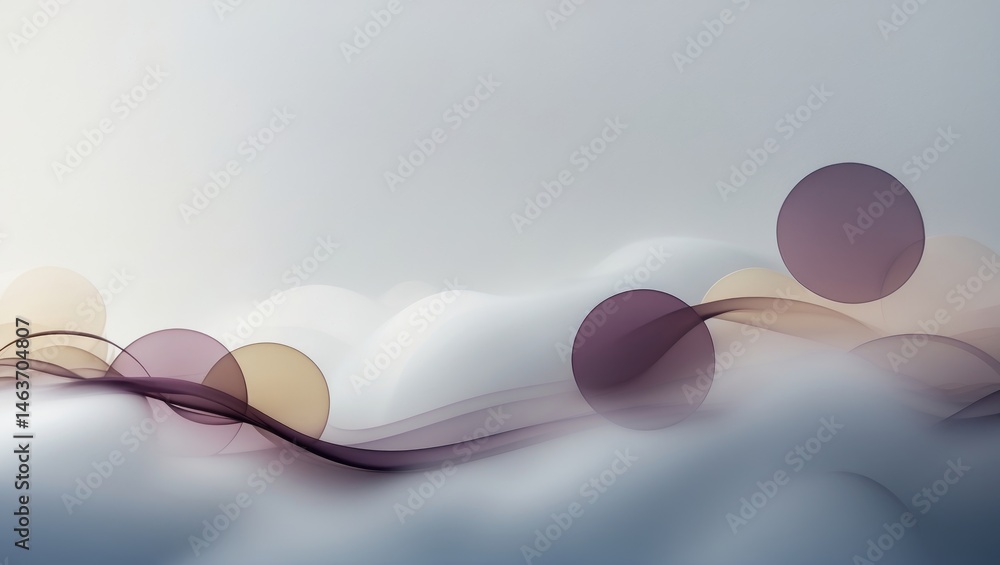 Poster polka dot textured white background with blur effect suitable for presentations