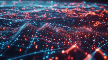 Fototapeta premium Abstract data network (1)