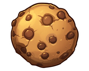 Fototapeta premium a cartoon of a cookie