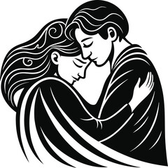 vector illustration of a couple