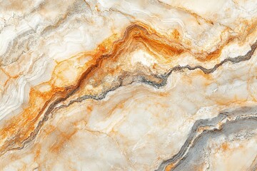Obraz premium Abstract warm-toned marble texture with fluid patterns.