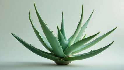 Blossoming cactus and aloe art background wallpaper with low transparency